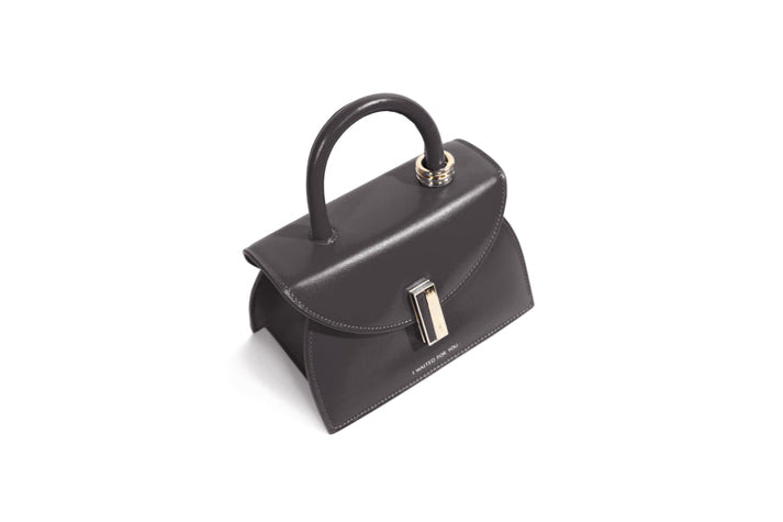 Vivi Black Leather Top Handle
